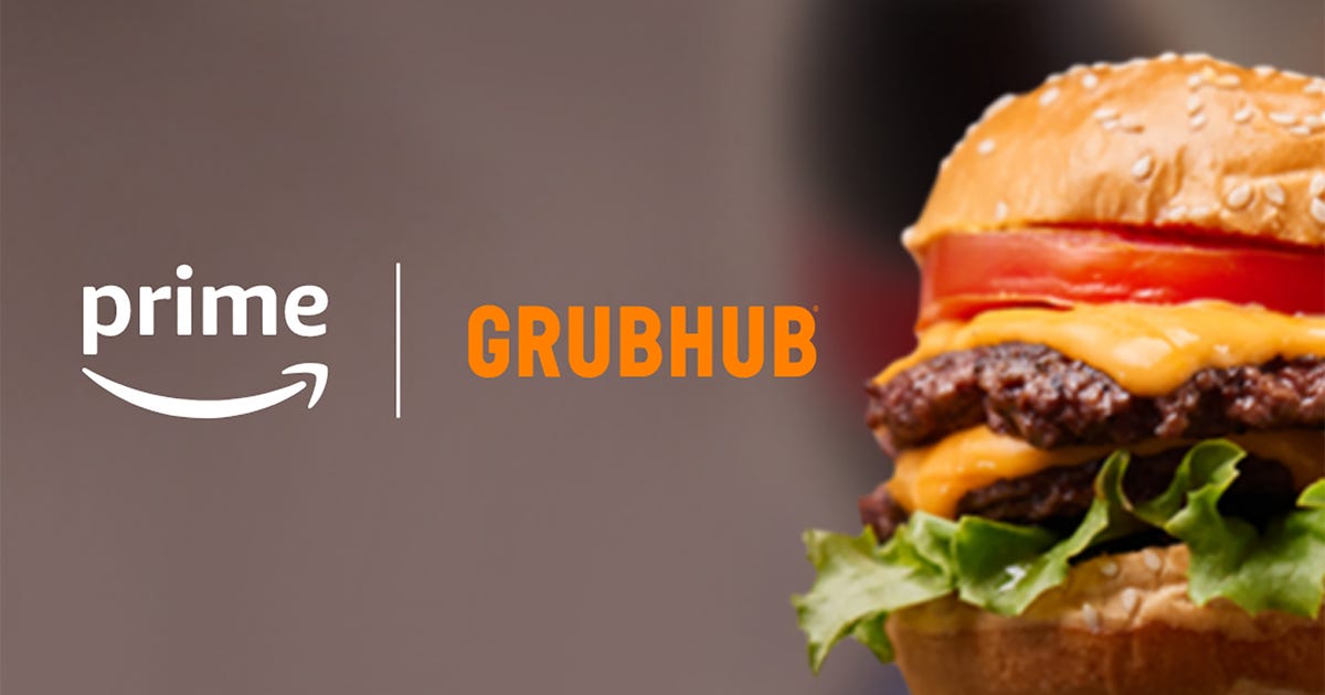 New Amazon Prime Perk: How to Get Free Grubhub Plus Food Delivery for One Year