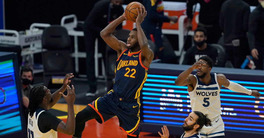 Warriors coach says Andrew Wiggins has gotten a Covid shot.