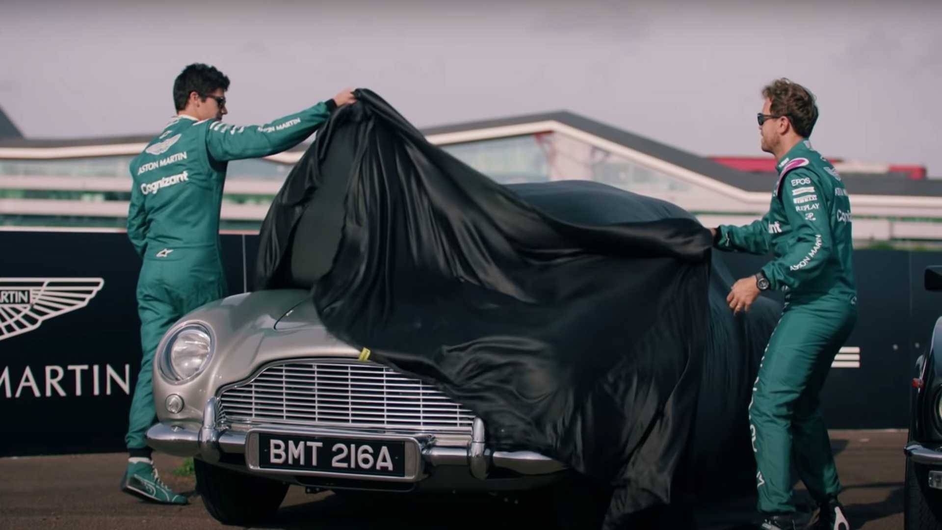 Watch Vettel, Stroll Hoon Around In Iconic 007 Aston Martin DB5 44 Watch Vettel, Stroll Hoon Around In Iconic 007 Aston Martin DB5