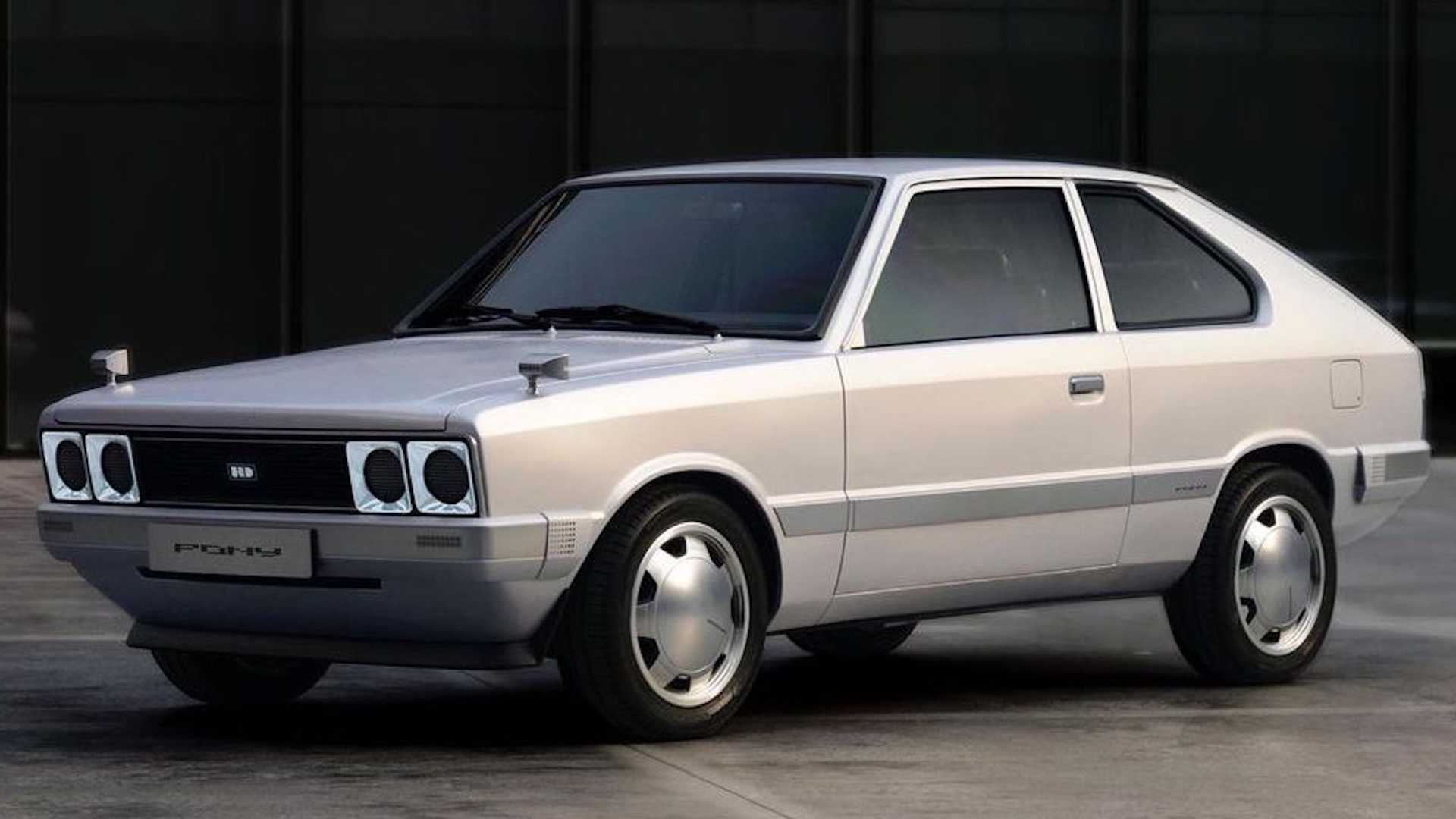 Hyundai Pony EV One-Off Concept Looks Back To Brand's Heritage
