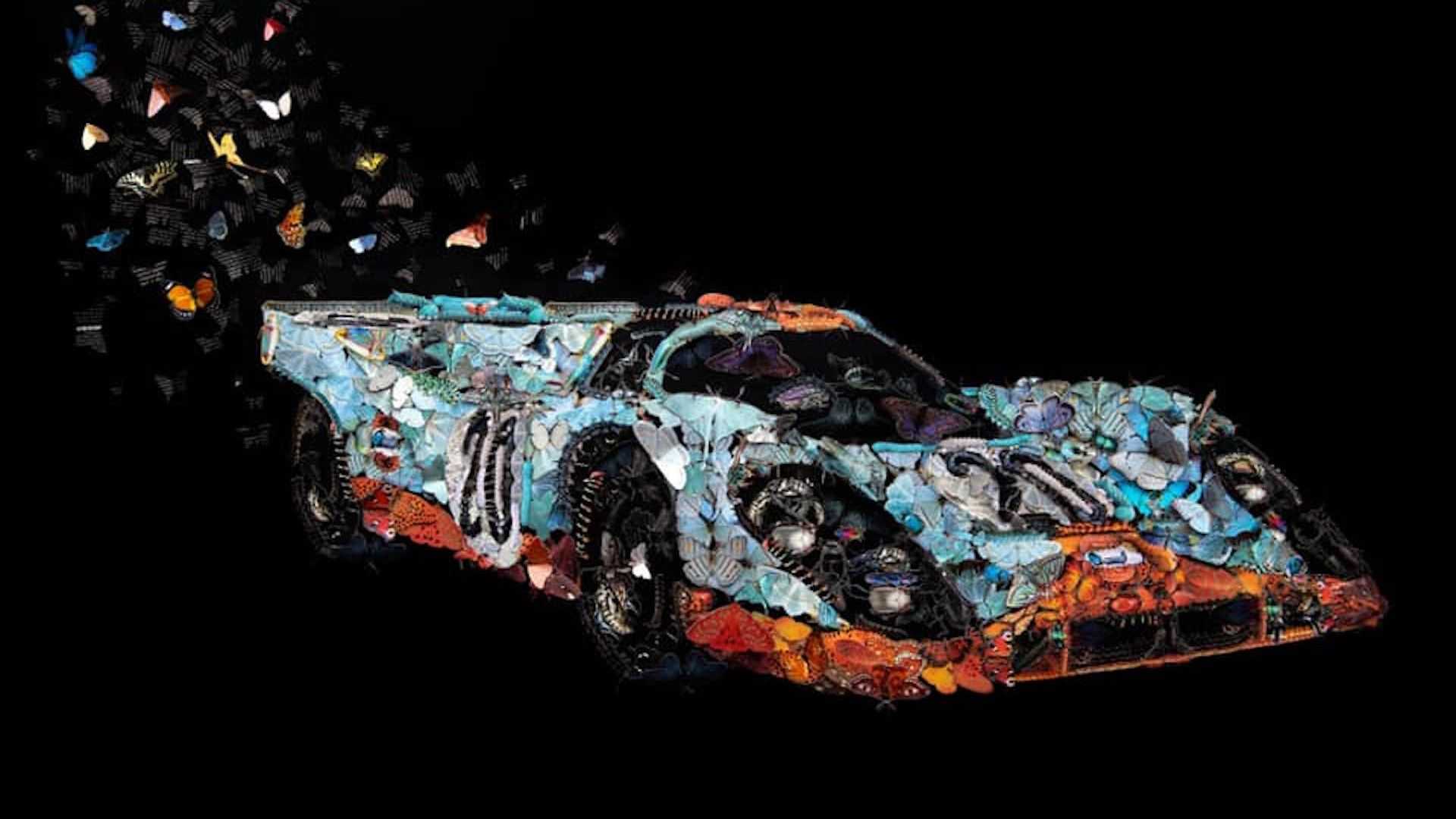 Amazing Porsche 917 Artwork Made Out Of Paper Butterflies 50 Amazing Porsche 917 Artwork Made Out Of Paper Butterflies