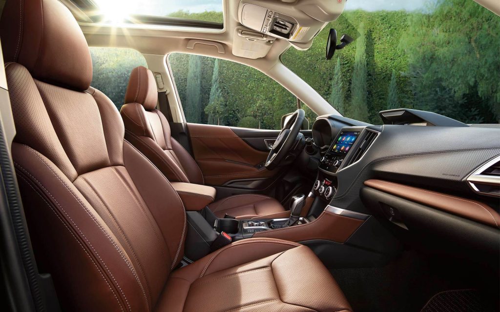 The 2021 Subaru Forester Only Has 1 Potential Drawback 3 The interior of the 2021 Subaru Forester Touring interior that shows the steering wheel