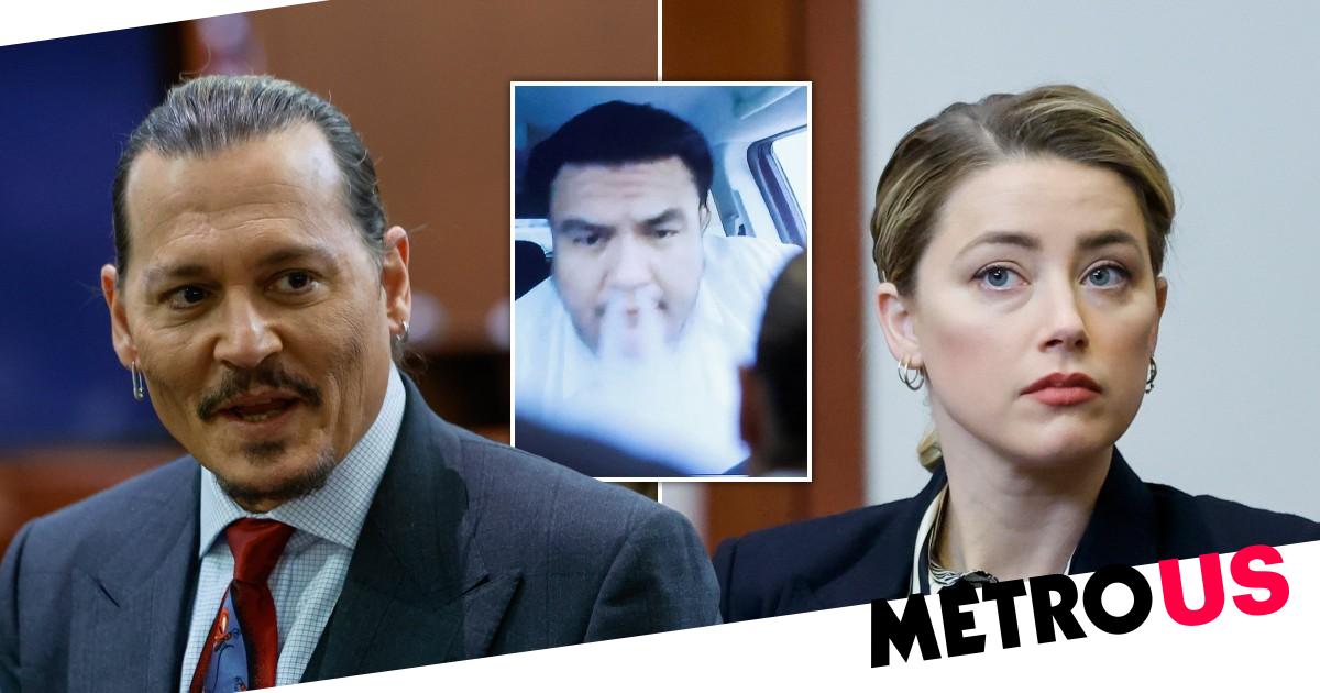 Johnny Depp laughs as his doorman vapes and drives off during trial testimony 177 Johnny Depp laughs as his doorman vapes and drives off during trial testimony