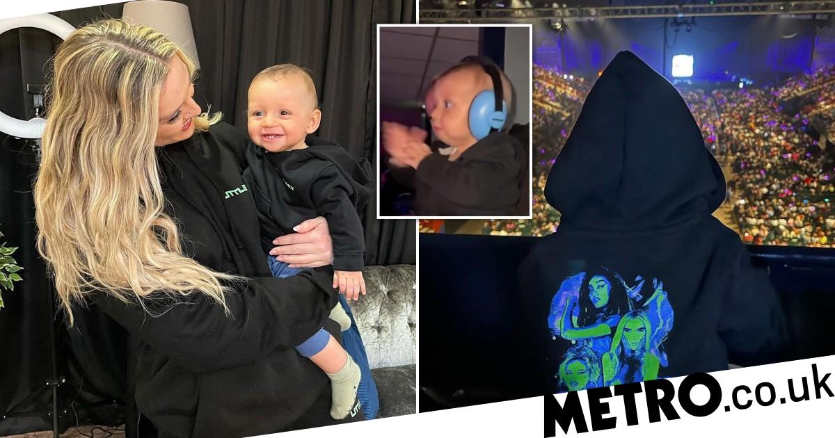 Perrie Edwards' son Axel is Little Mix's biggest fan in Confetti tour audience 88 Perrie Edwards' son Axel is Little Mix's biggest fan in Confetti tour audience