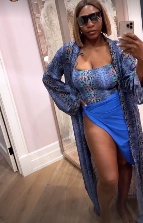 Serena Williams at Brooklyn Beckham and Nicola Peltz's wedding