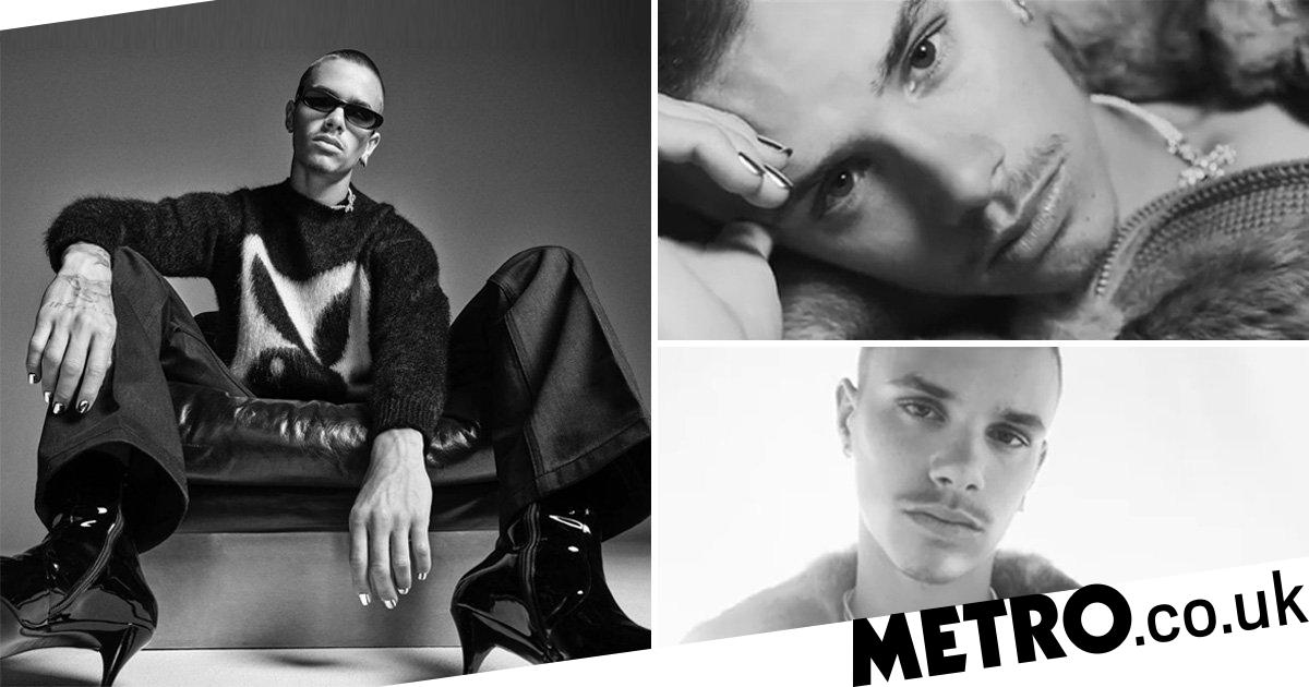 Romeo Beckham rocks metallic manicure and heeled boots in moody new YSL campaign 39 Romeo Beckham rocks metallic manicure and heeled boots in moody new YSL campaign