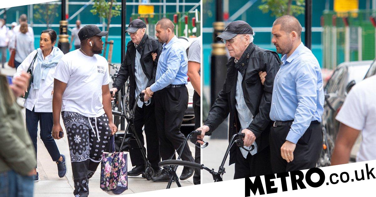 Sir Michael Caine, 89, uses walking frame on day out in London with wife Shakira 31 Sir Michael Caine, 89, uses walking frame on day out in London with wife Shakira