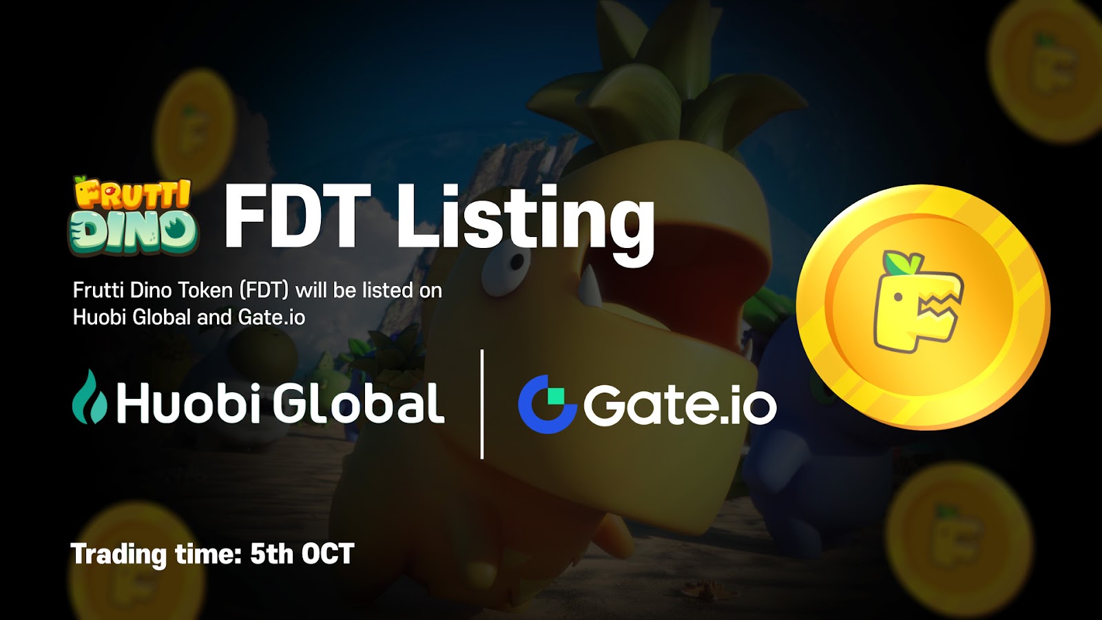 Frutti Dino’s FDT Token to Be Listed on Huobi Global and Gate․io – Sponsored Bitcoin News 24 Frutti Dino’s FDT Token to Be Listed on Huobi Global and Gate․io – Sponsored Bitcoin News